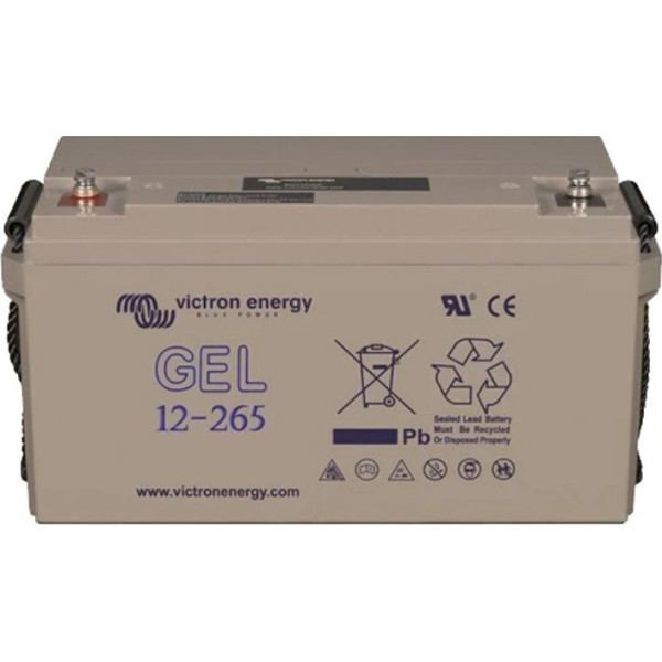 Victron Energy Μπαταρία Φωτοβολταϊκών GEL Κλειστού Τύπου Βαθειάς Εκφόρτισης 12V 265Ah C20 (BAT412126101)