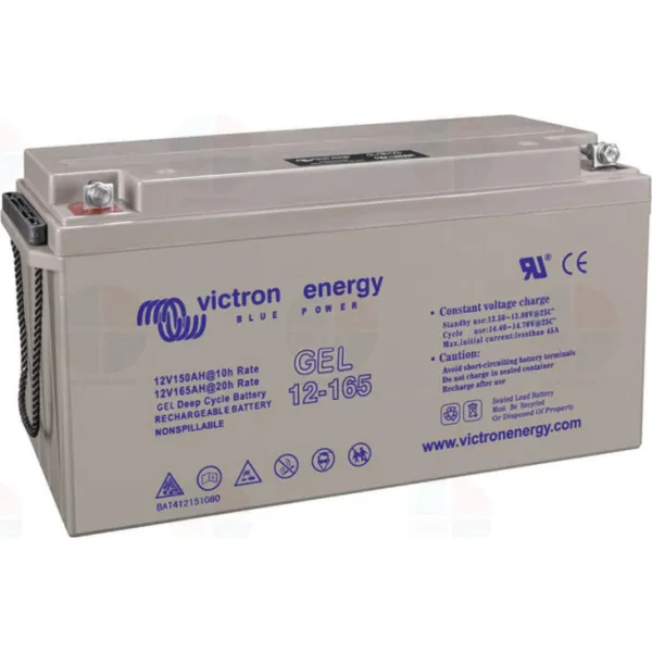 Victron Energy Μπαταρία Φωτοβολταϊκών GEL Κλειστού Τύπου Βαθειάς Εκφόρτισης 12V 165Ah C20 (BAT412151104)