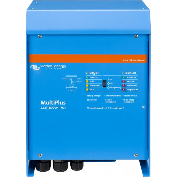 Victron Energy MultiPlus 24/3000/70/50 Inverter Καθαρού Ημιτόνου 3000W 24V Μονοφασικό