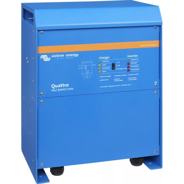 Victron Energy Quattro 24/5000/120-100/100 Inverter Καθαρού Ημιτόνου 5000W 24V Μονοφασικό
