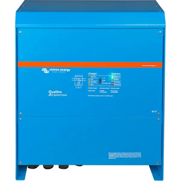 Victron Energy Quattro 48/15000/200-100/100 Inverter Καθαρού Ημιτόνου 15000W 48V Τριφασικό
