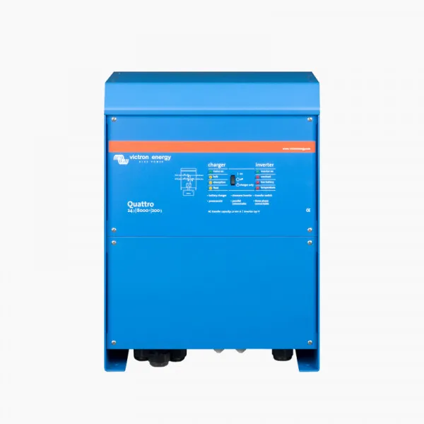 Victron Energy Quattro 24/8000/200-100/100 Inverter Καθαρού Ημιτόνου 8000W 24V Τριφασικό