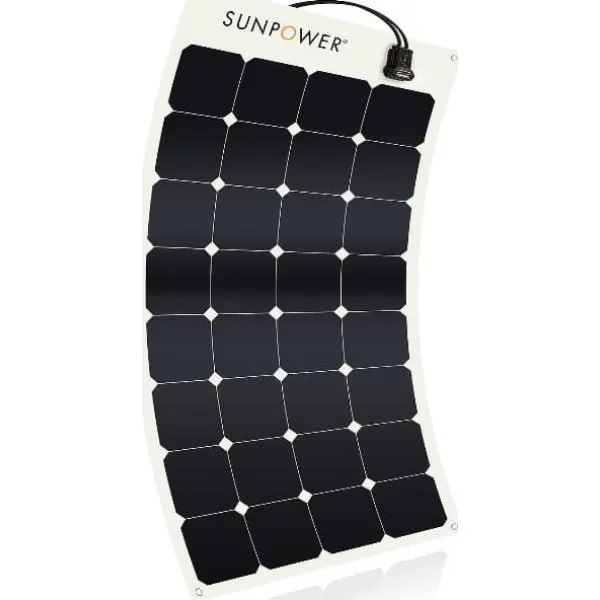 Sunpower SPR-E-Flex-100 Εύκαμπτο Μονοκρυσταλλικό Φωτοβολταϊκό Πάνελ με ισχύ 100W και τάση 12V