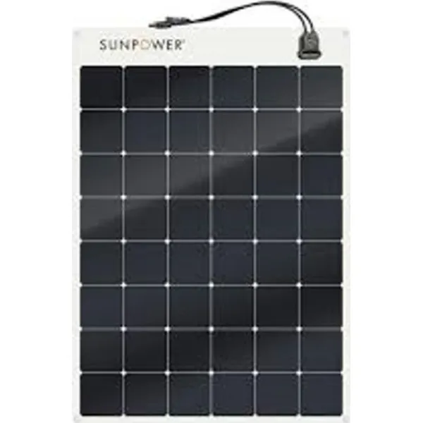 Sunpower SPR-E-Flex-170 Εύκαμπτο Μονοκρυσταλλικό Φωτοβολταϊκό Πάνελ με ισχύ 170W και τάση 12V