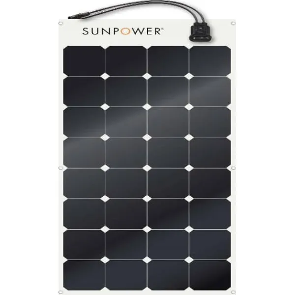 Sunpower SPR-E-Flex-100 Εύκαμπτο Μονοκρυσταλλικό Φωτοβολταϊκό Πάνελ με ισχύ 100W και τάση 12V